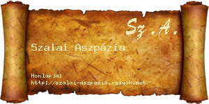 Szalai Aszpázia névjegykártya